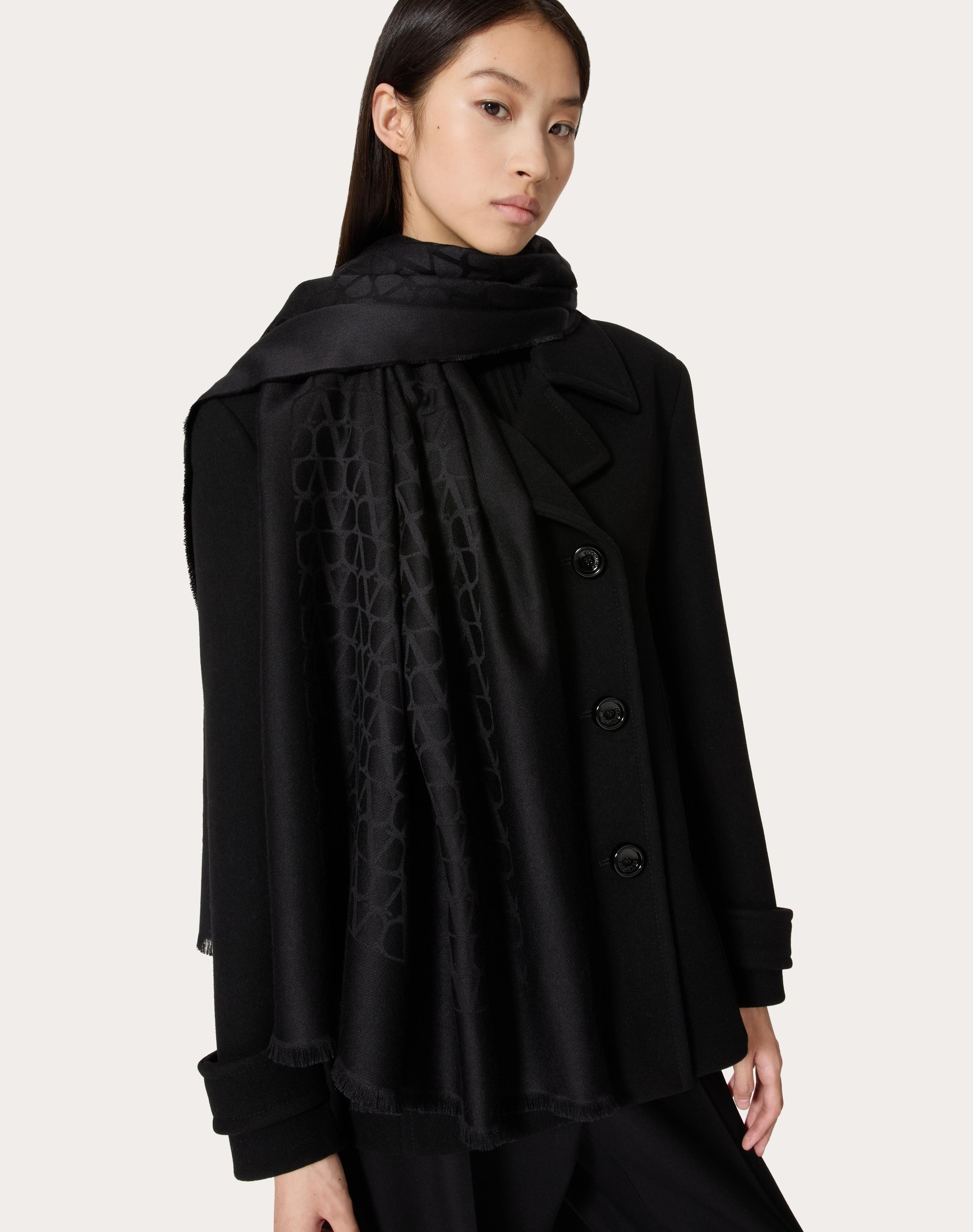 TOILE ICONOGRAPHE STOLE IN SILK AND WOOL - 4