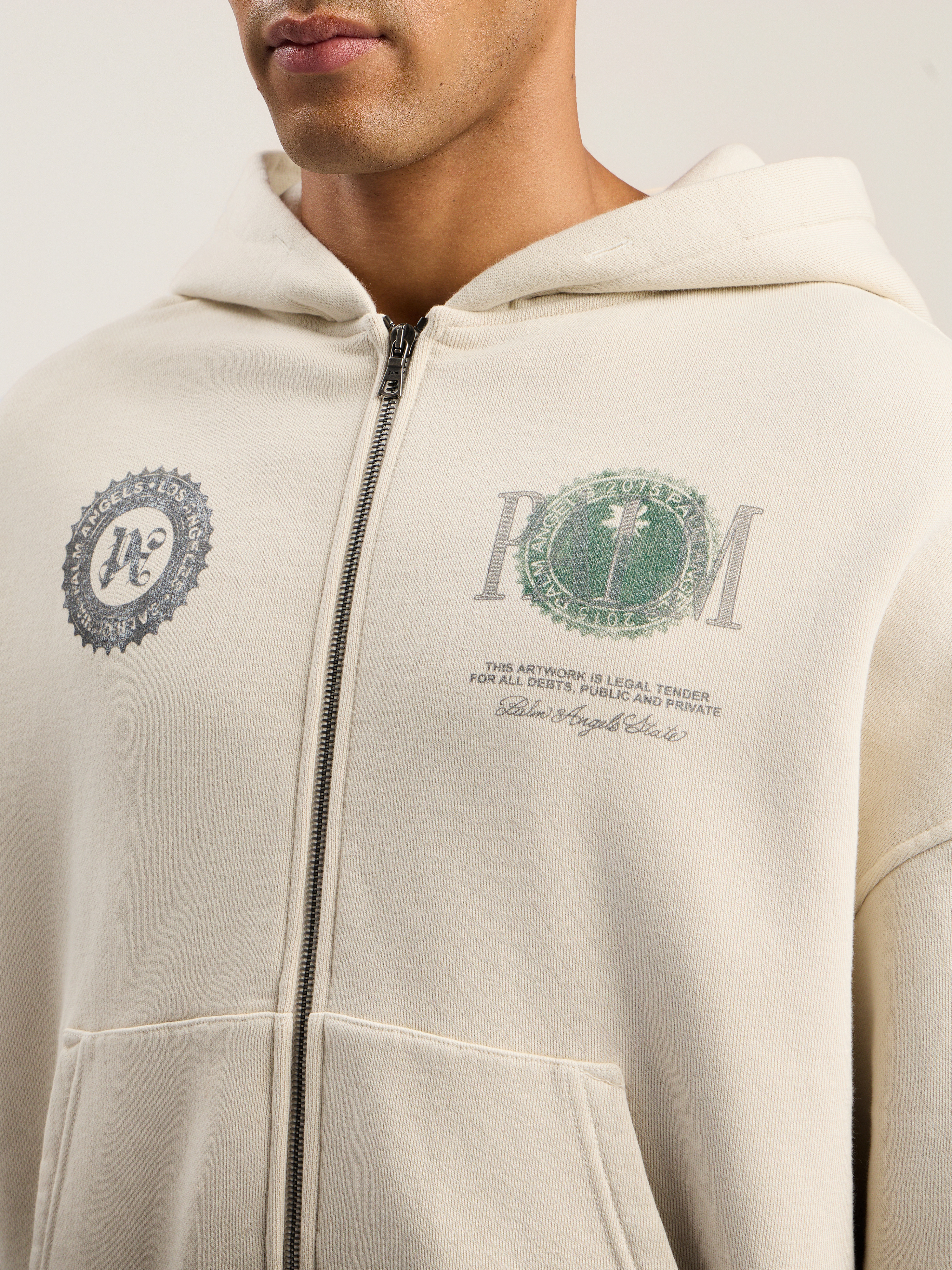 Dollar Zipped Loose Hoodie - 6