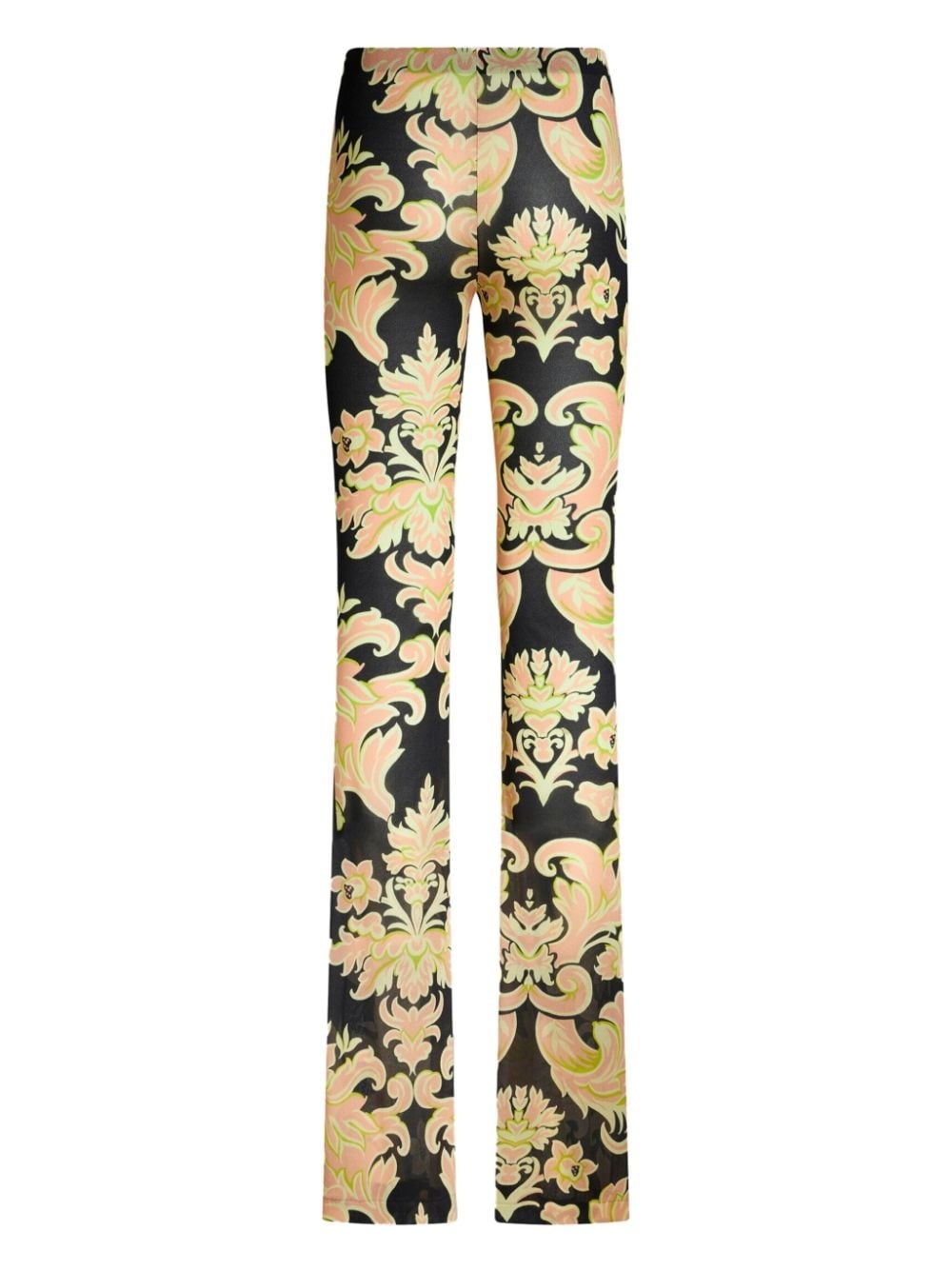 floral-print high-waisted trousers - 7