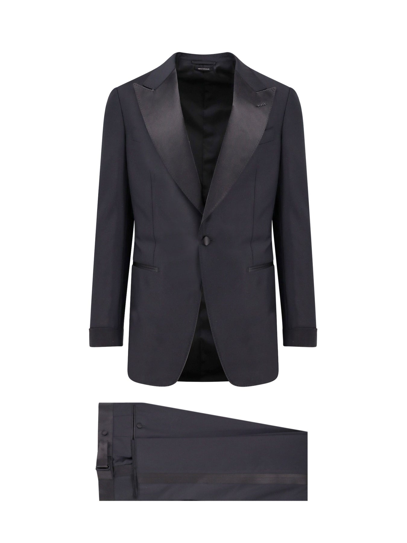 Wool tuxedo with satin profiles - 1