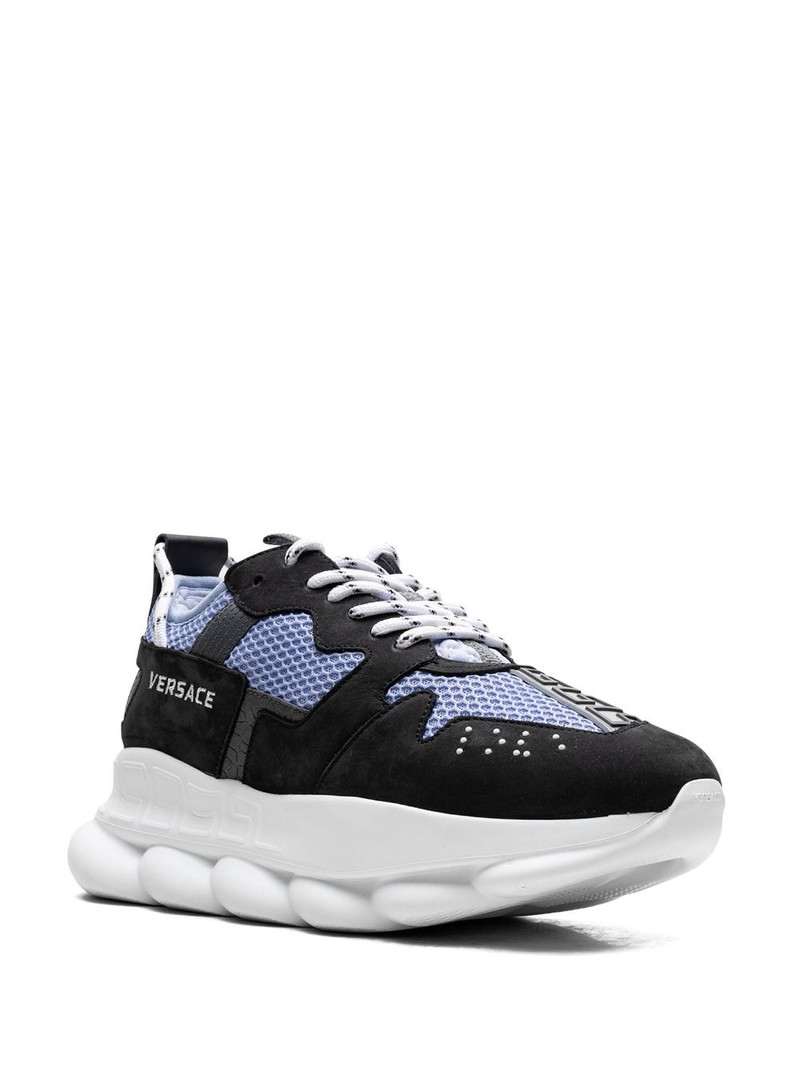 VERSACE Chain Reaction 2 "Black/Light Blue" sneakers outlook