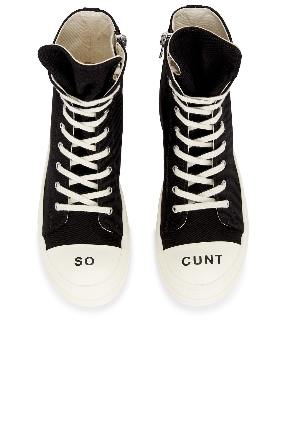 High Top Sneaks with So Cunty Print - 2