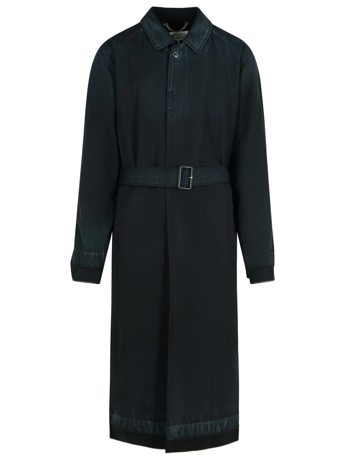 Maison Margiela Black Virgin Wool Trench Coat Men - 1