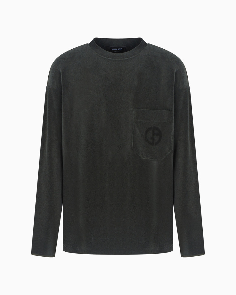 COTTON-BLEND CREW-NECK JUMPER 1