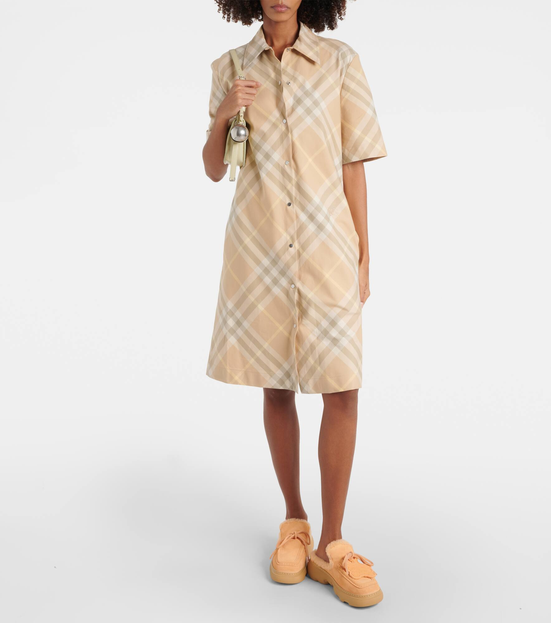 Burberry Check cotton shirt dress - 2