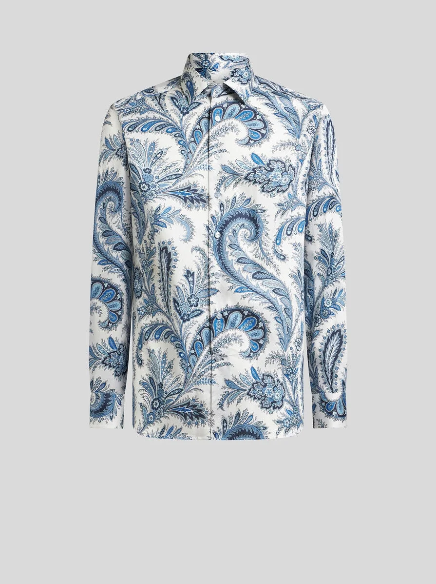 FLORAL PAISLEY COTTON SHIRT - 1