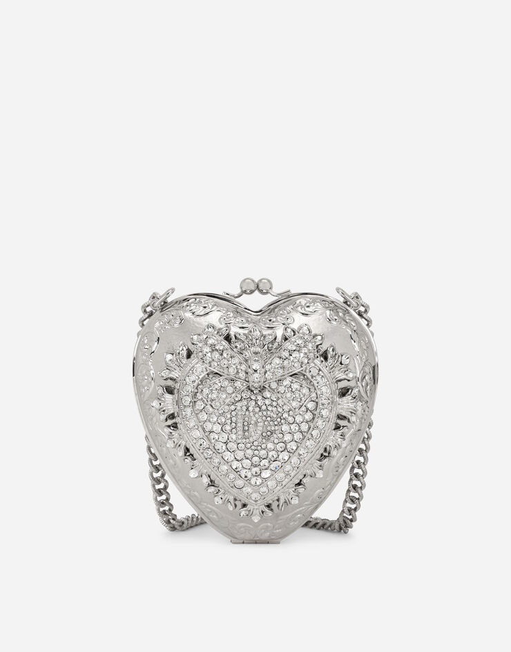 Metal Devotion heart bag with crystal embellishment - 1