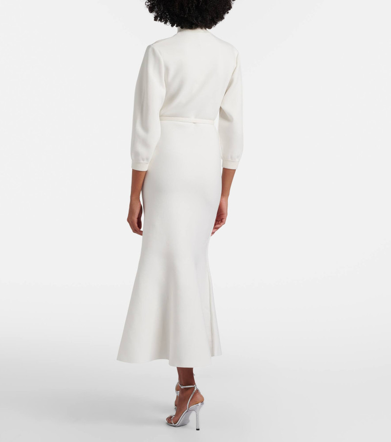 Cutout knitted belted midi dress 3