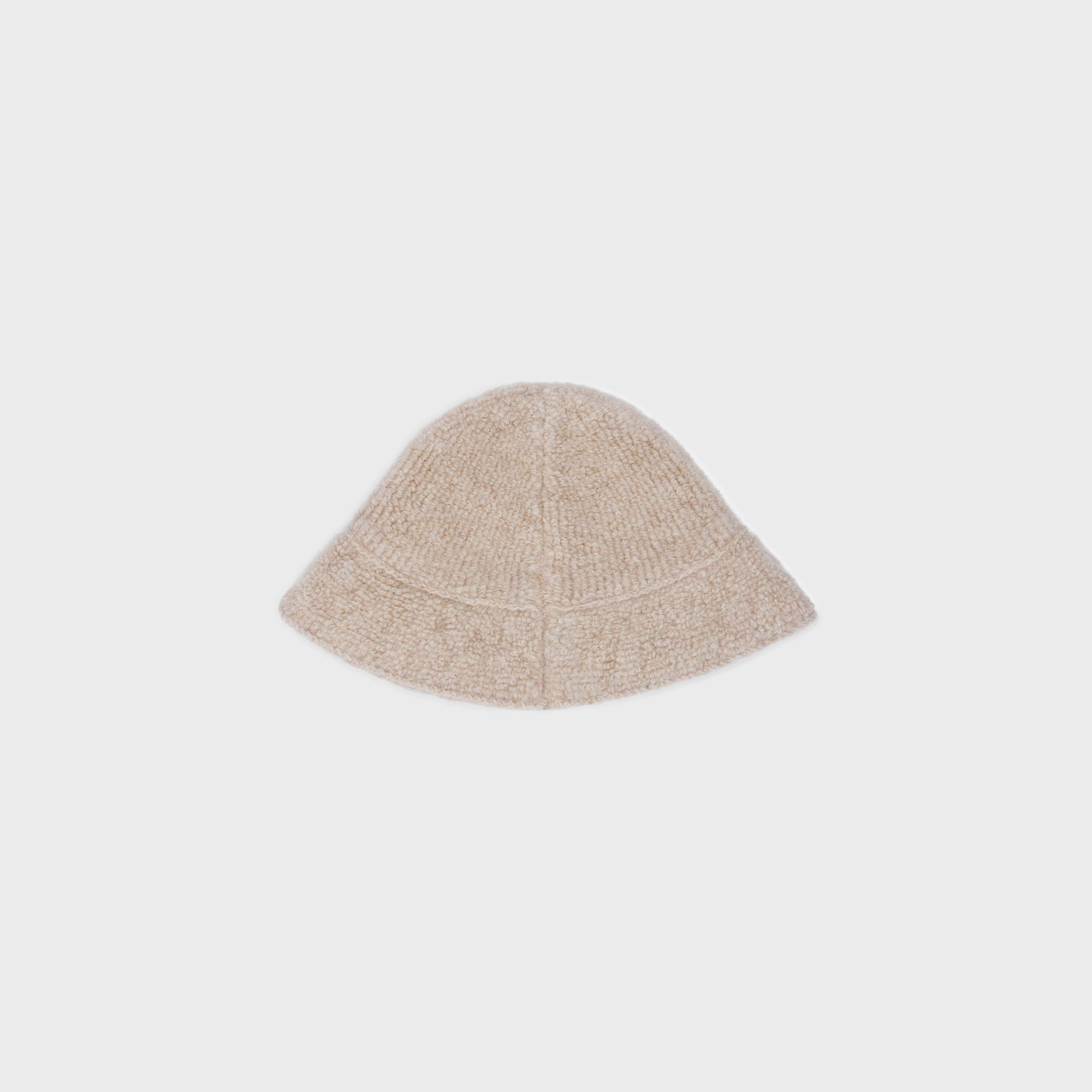 TRIOMPHE CLOCHE BUCKET HAT IN ALPACA WOOL - 2