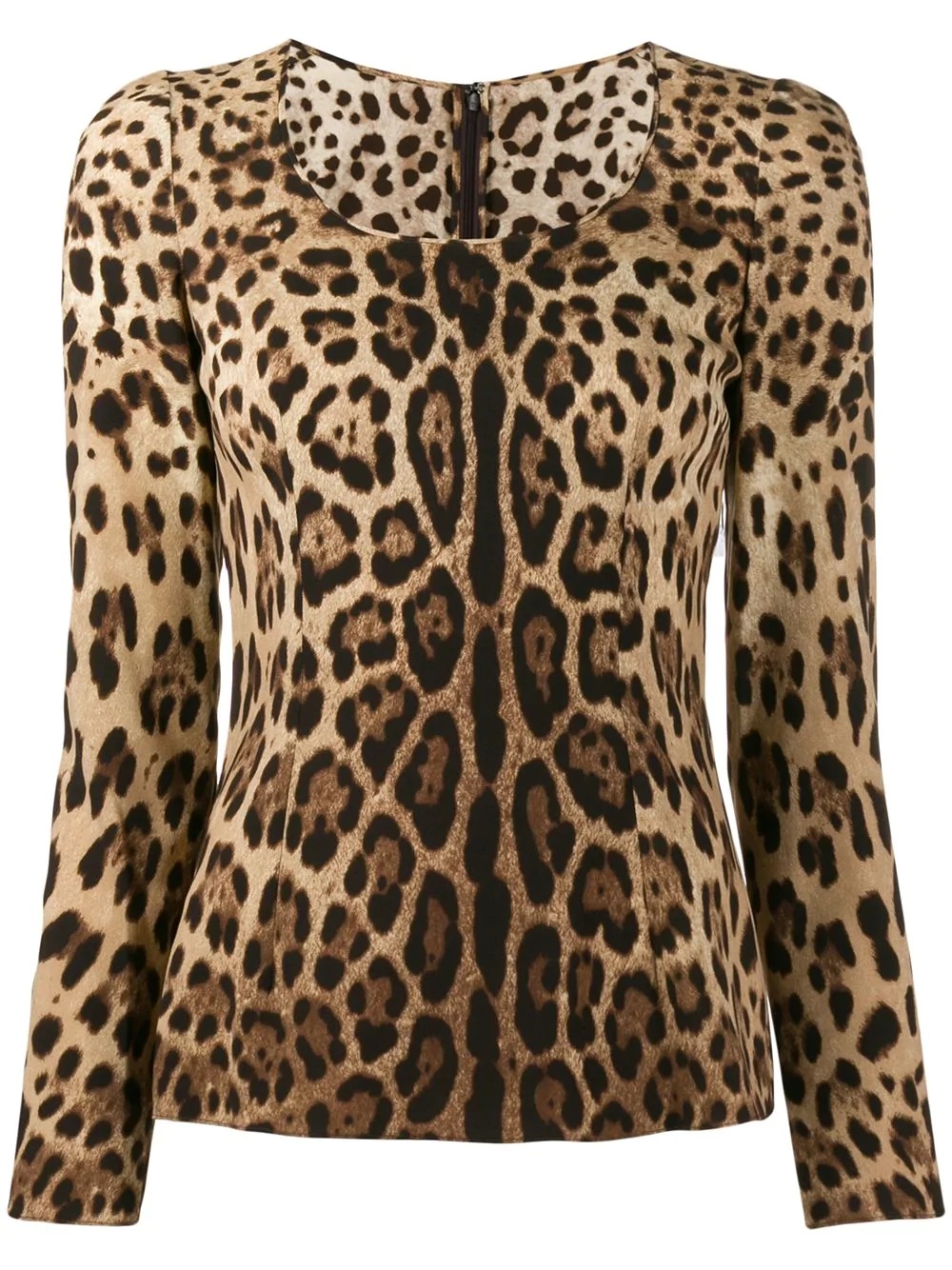 leopard print blouse - 1