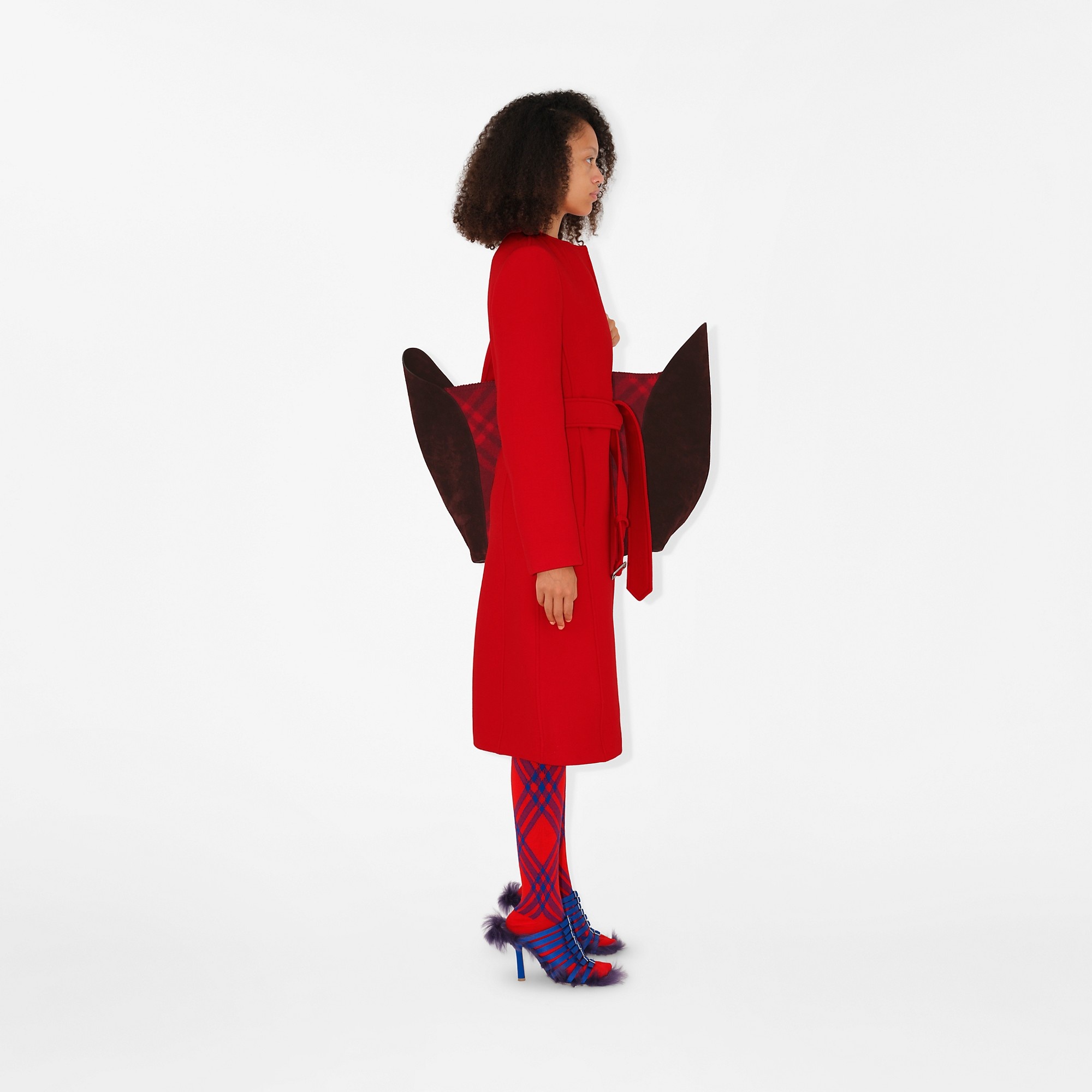 Wool Twill Collarless Coat - 3