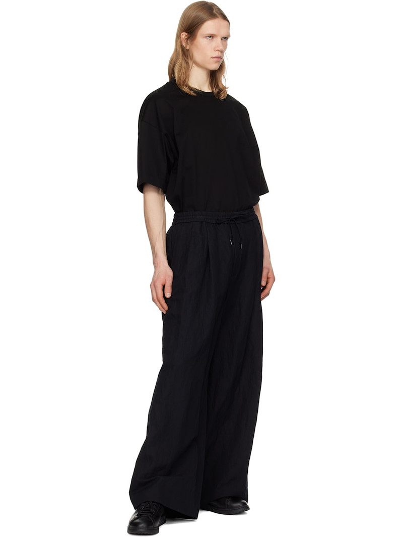 JUUN.J Juun. J Black Cotton-Linen Blended Trousers outlook