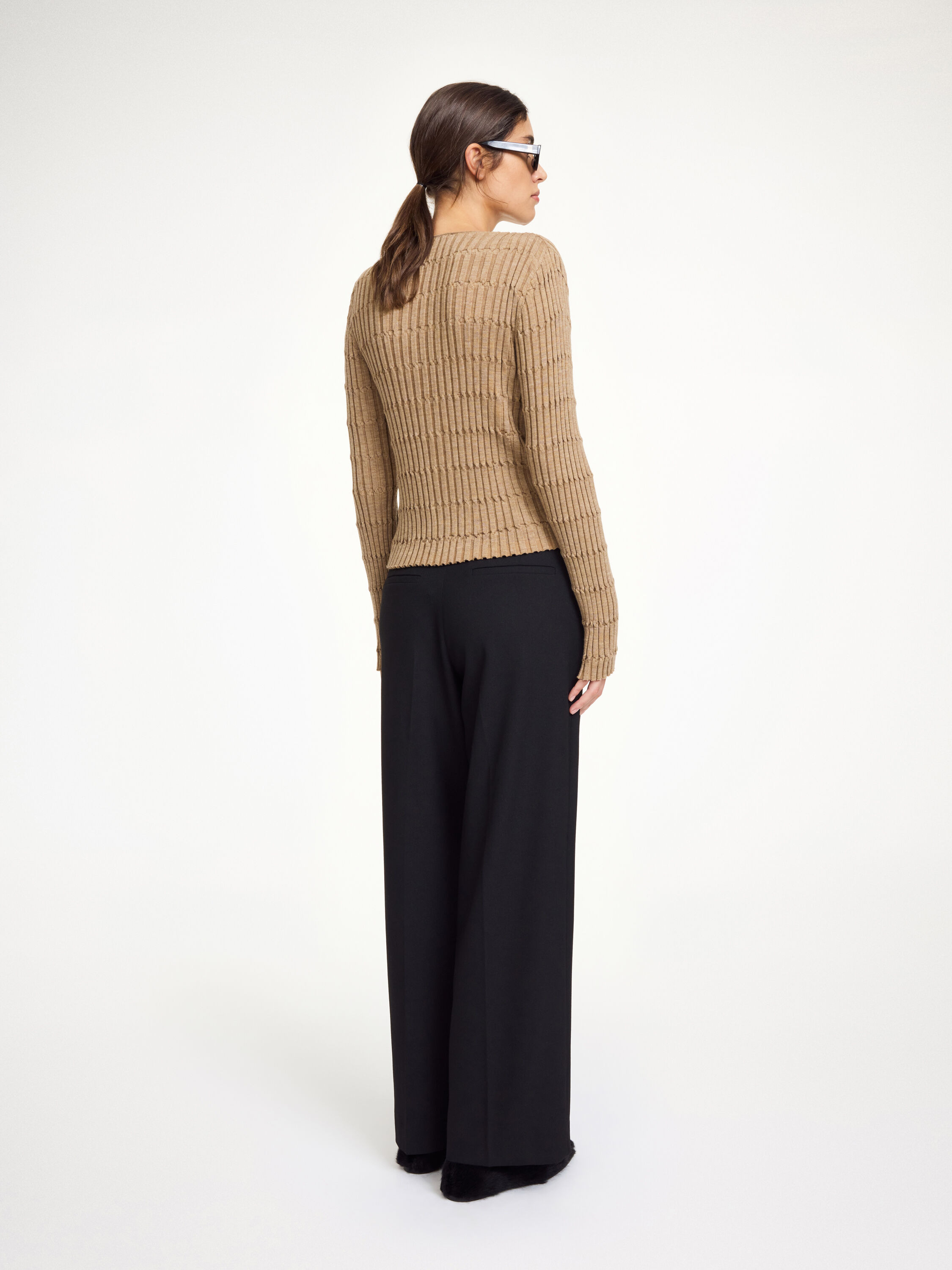 Elsa wide-leg trousers - 3