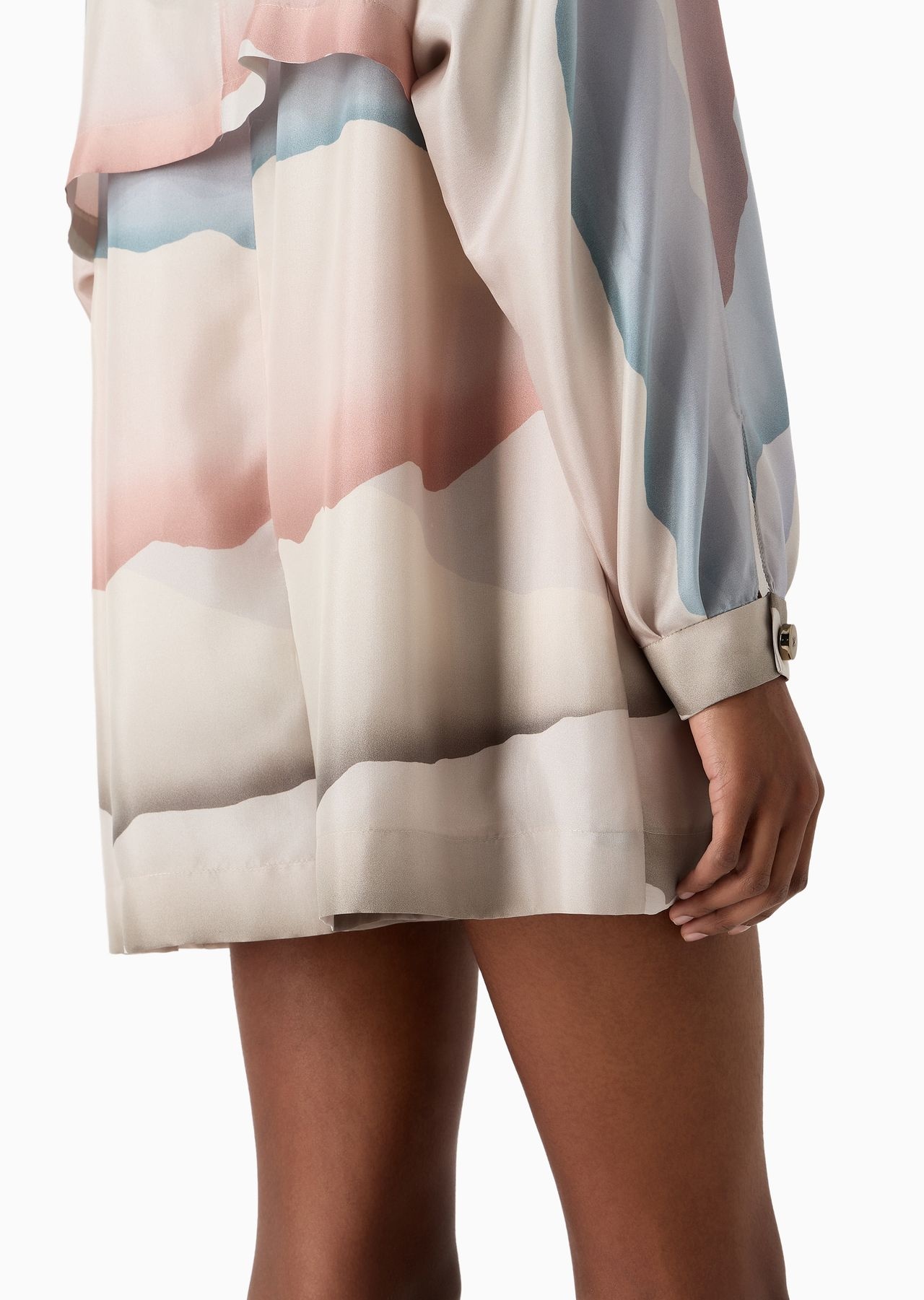 ASV short, printed silk habotai jumpsuit - 6