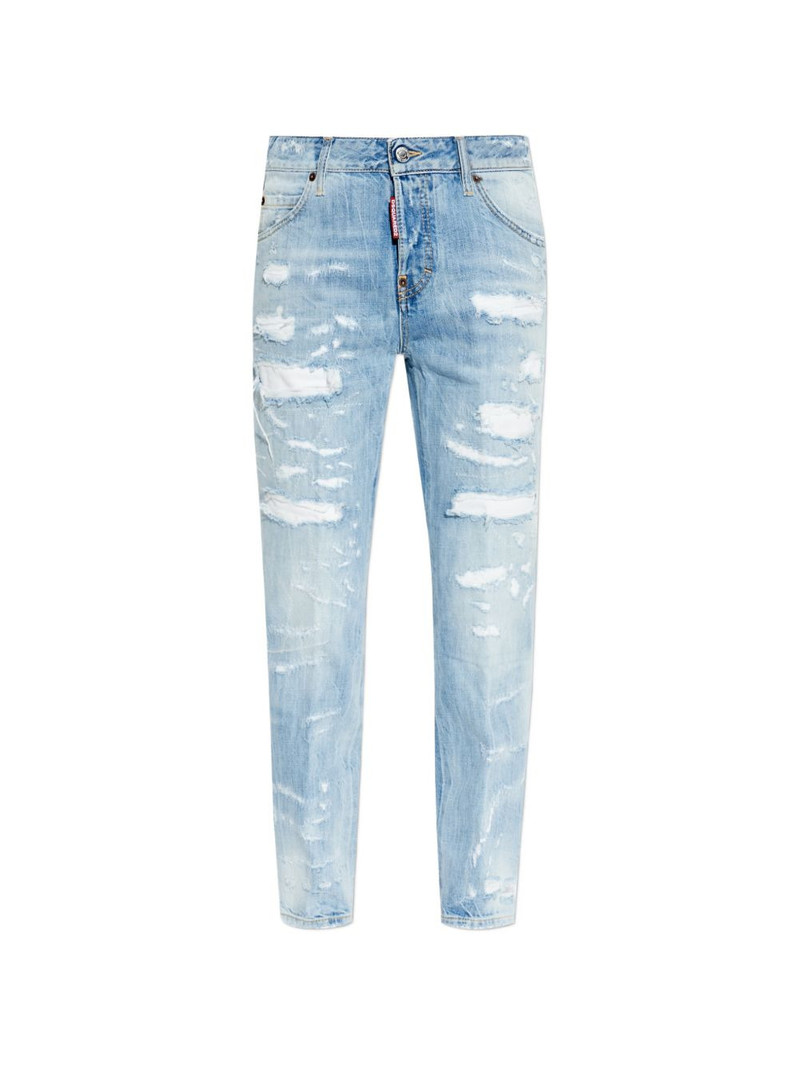 distressed rainbow trousers 1