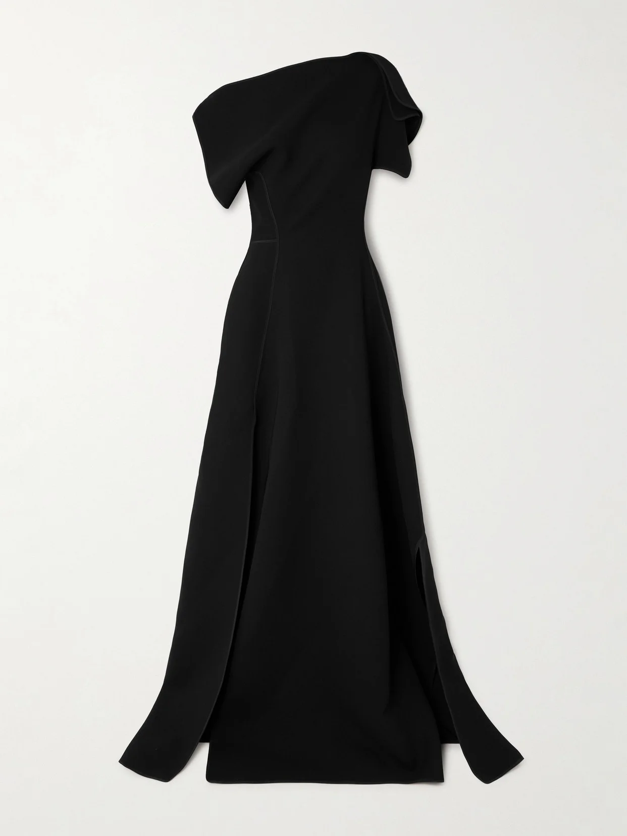 Synergy Off-the-shoulder Draped Crepe Gown - 1