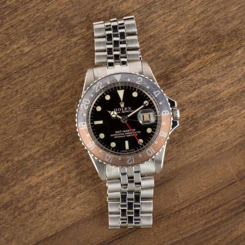 Vintage Rolex GMT-Master 1675 Glossy Gilt Dial - 10