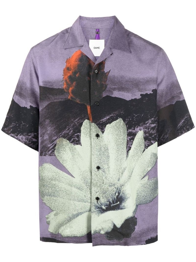 graphic-print short-sleeve shirt - 1
