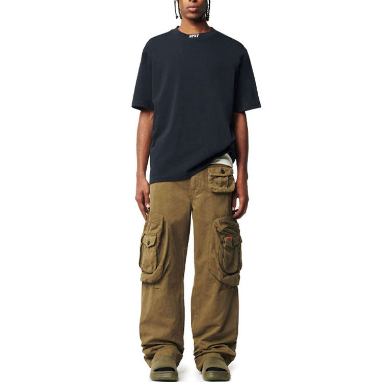 HERON PRESTON FW22 Emblem T-shirt 'Black White' HMAA034C99JER0021001 - 3