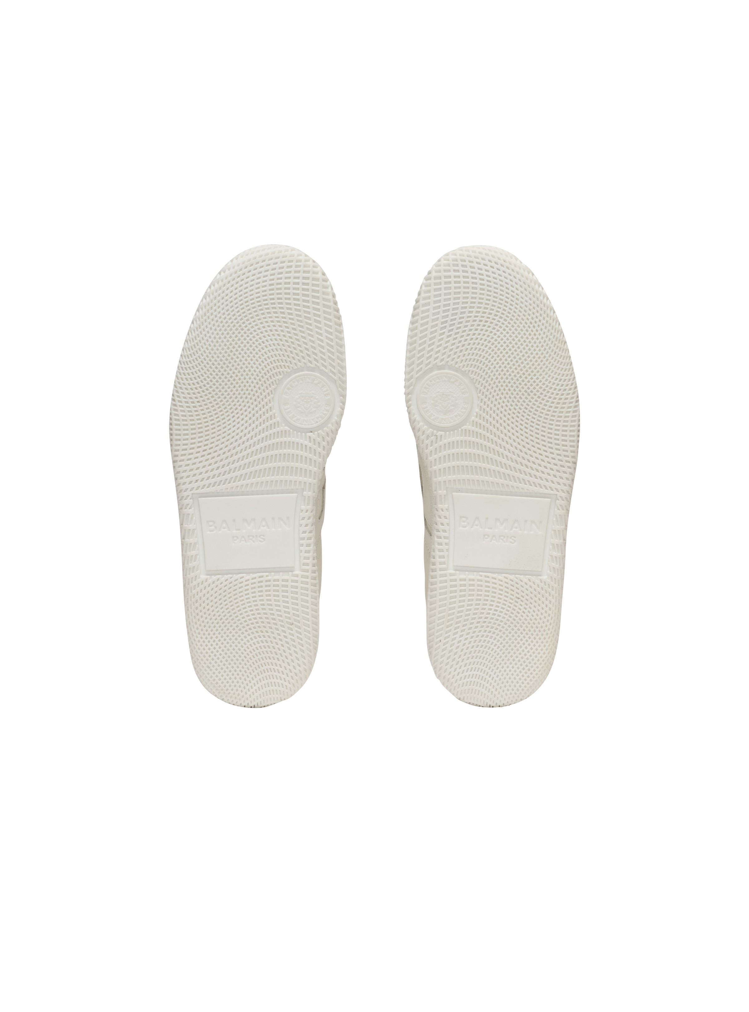 Leather Balmain Swan Lipstick trainers - 4