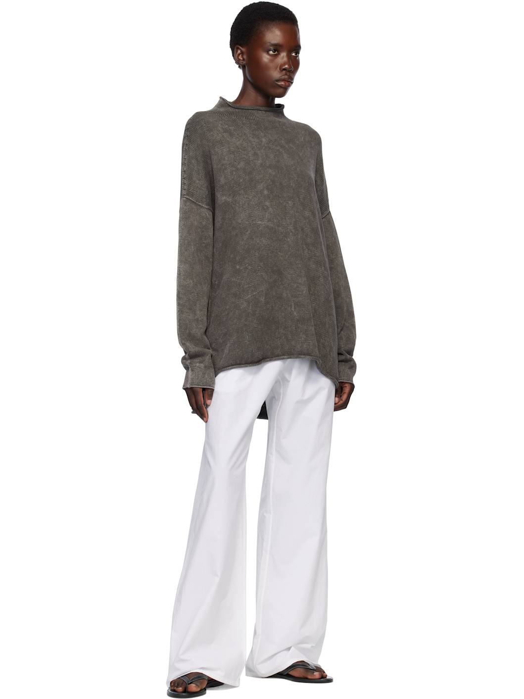 Gray Fade Rollneck Sweater - 4