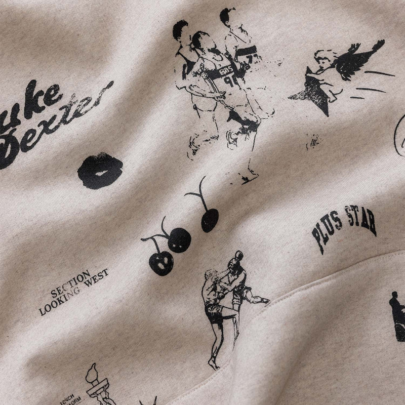 NY Sketch Oat Marl Hoodie 4