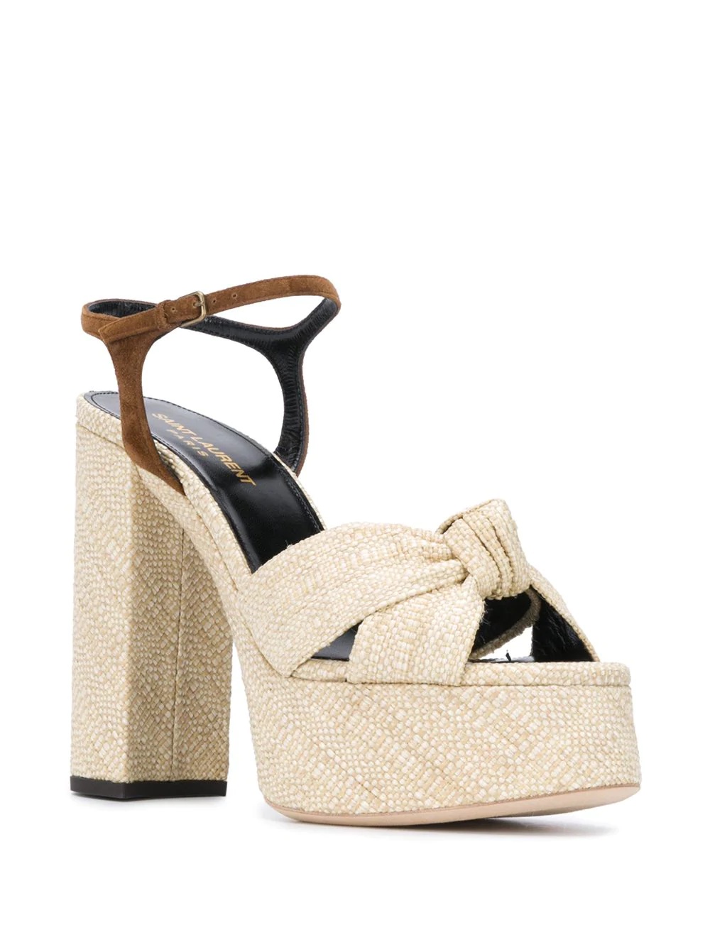 knot detail platform sandals - 2