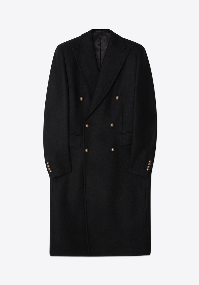 COAT 77 BLACK UNIFORM WOOL - 4