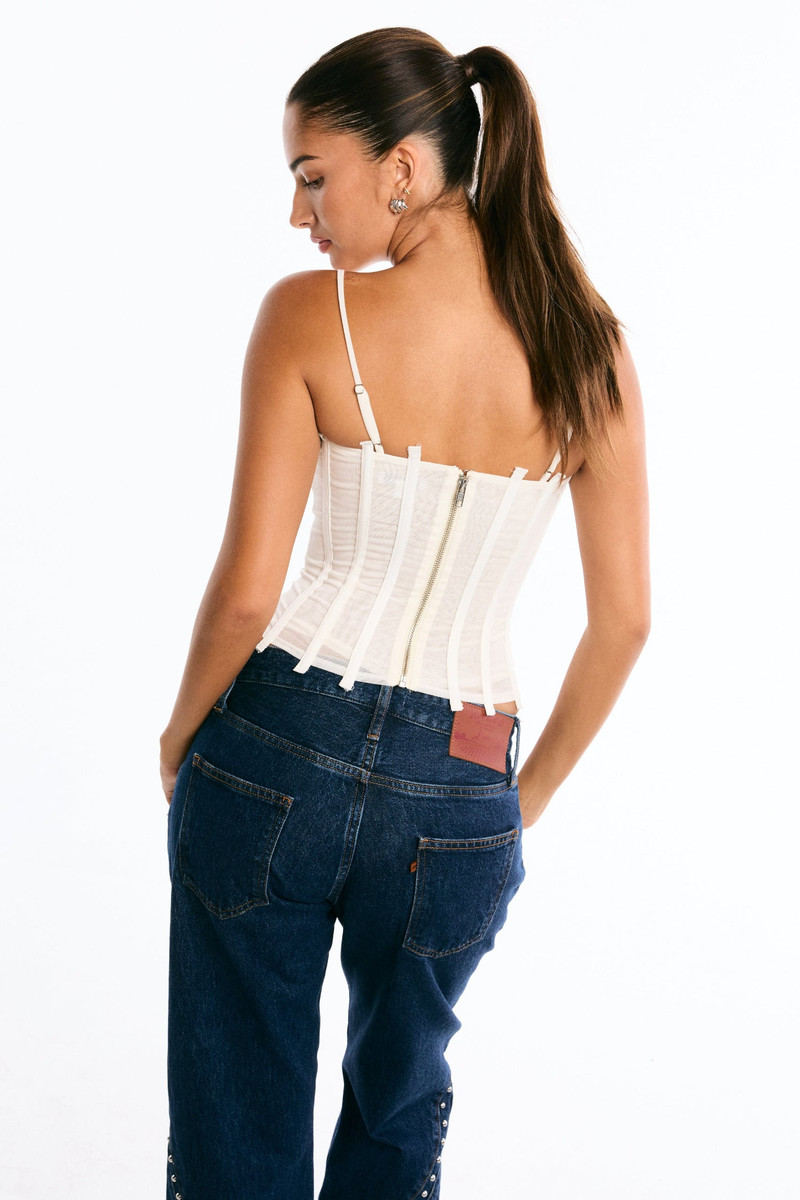 LILA CORSET - VANILLA 4