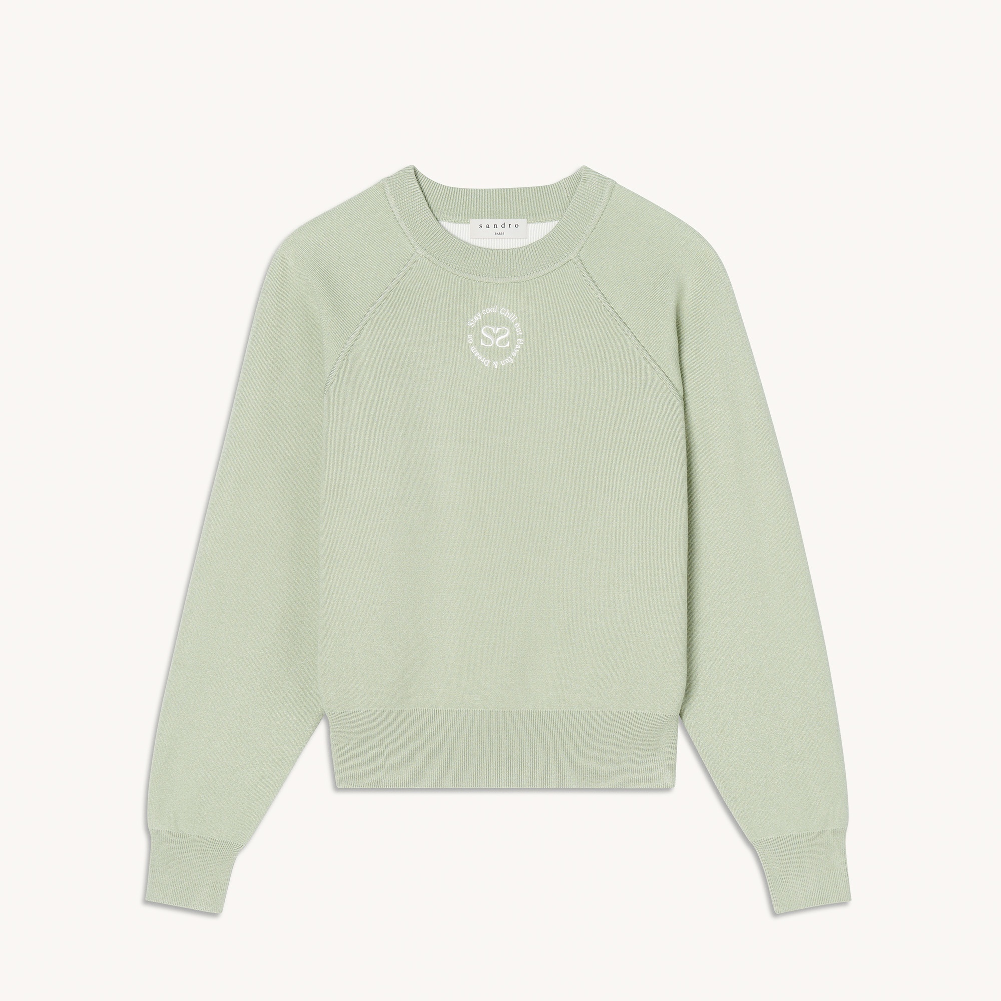 Knit sweatshirt with embroidery - 1