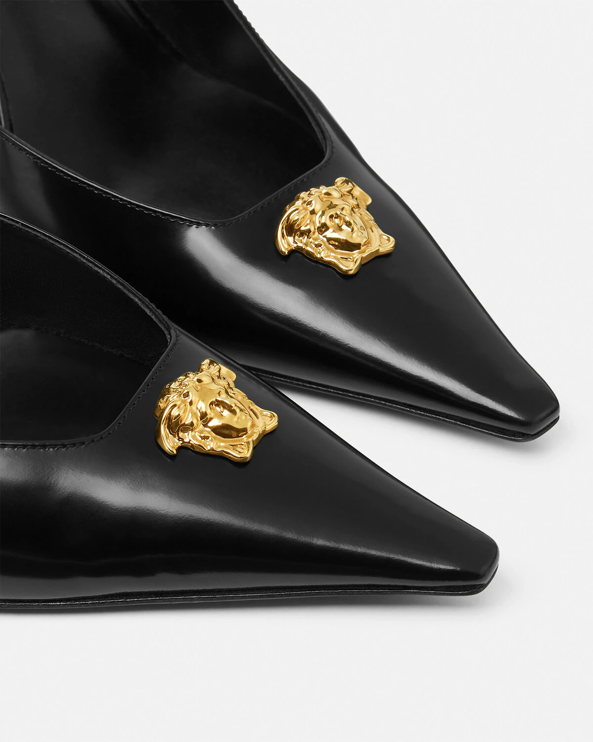 La Medusa Leather Slingback Pumps 85 mm - 5