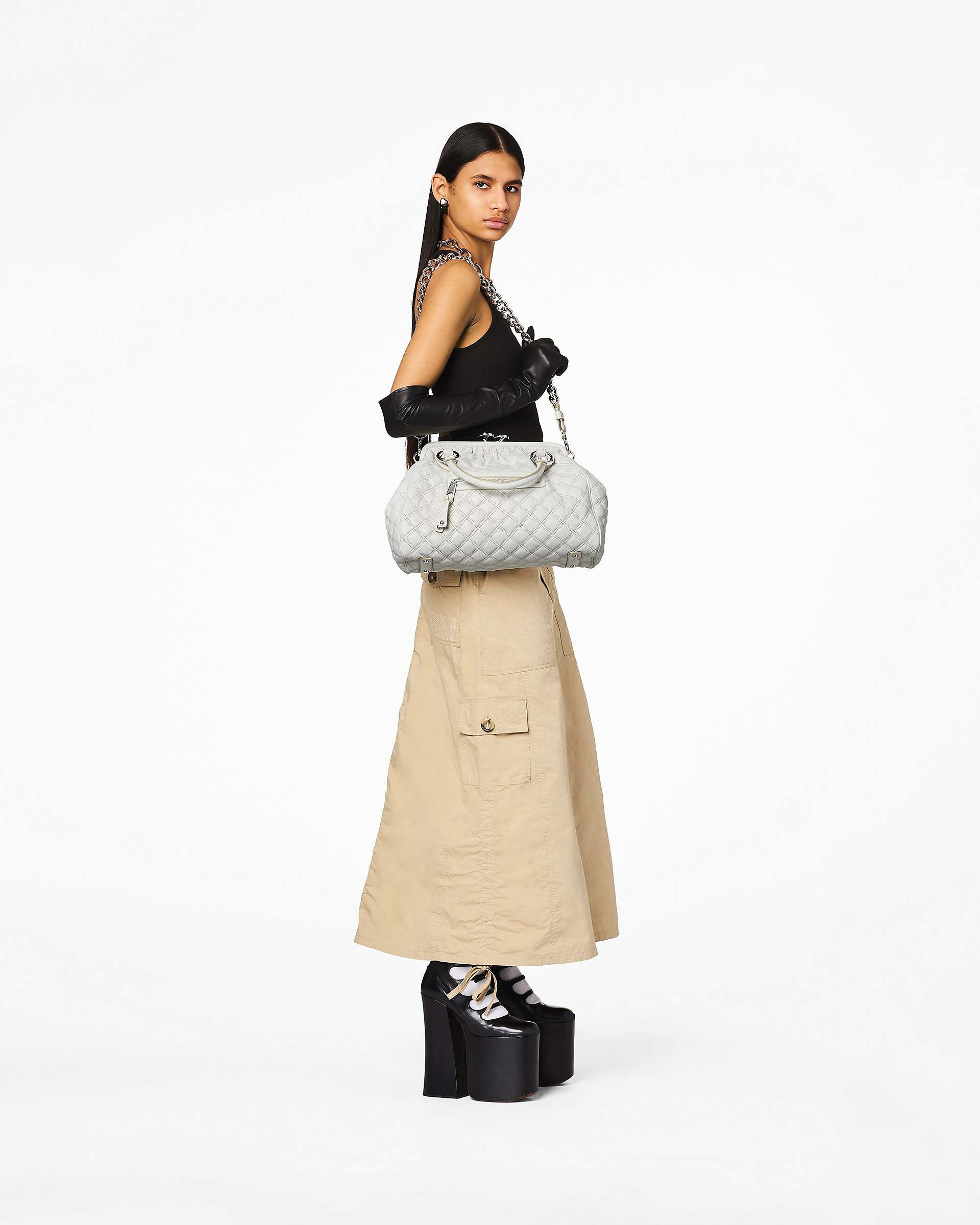 RE-EDITION QUILTED LEATHER STAM BAG - 2