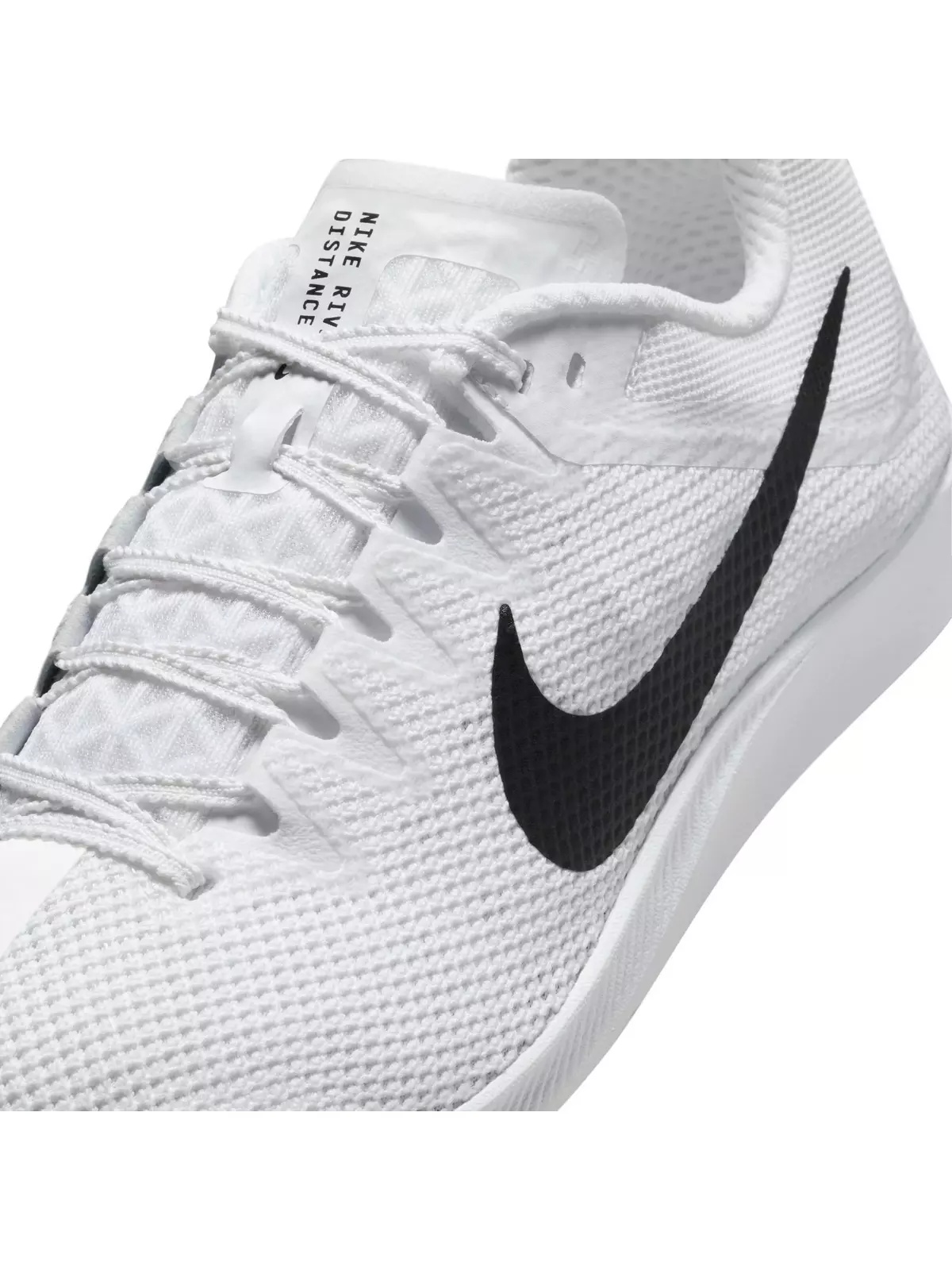 Rival Distance "White/Black/Metallic Silver" Unisex Track Spike - 10
