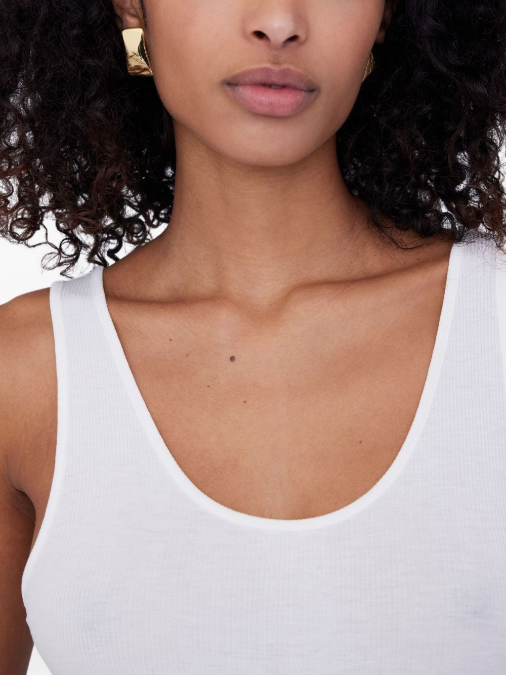 curved rectangle earrings - 2