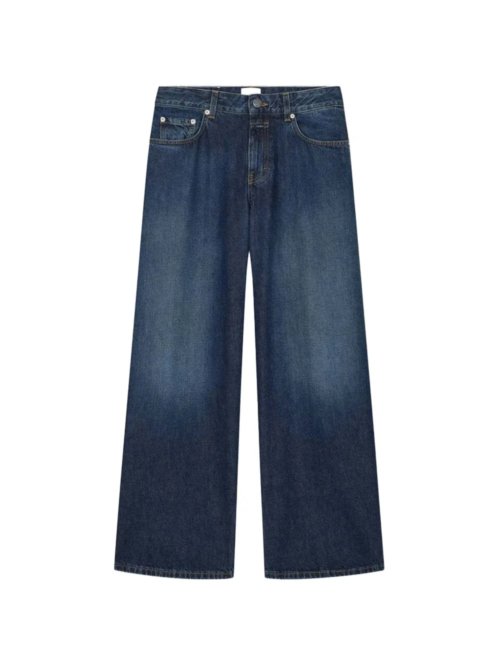 Jayla logo-patch wide-leg jeans - 1