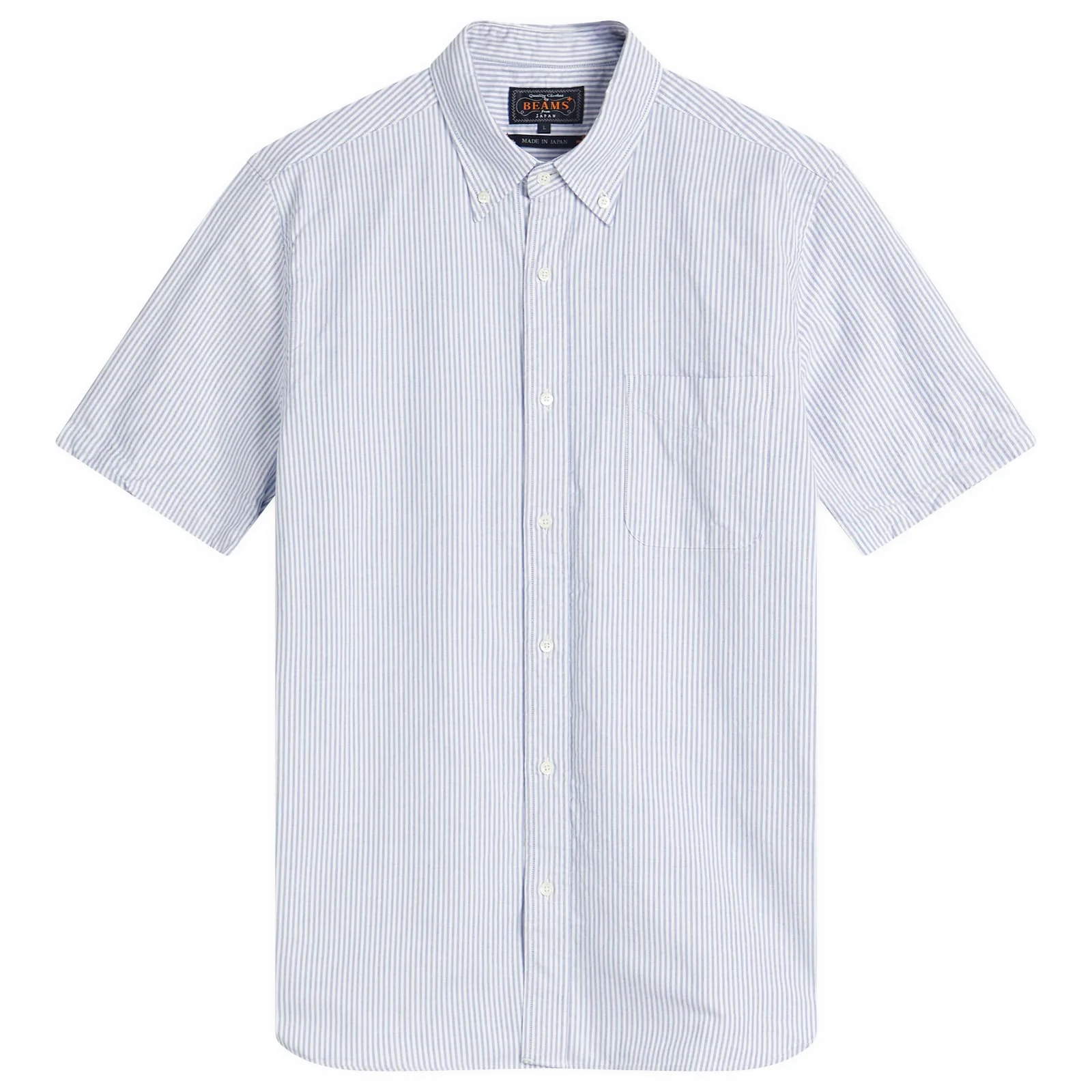 Beams Plus Button Down Short Sleeve Shirt - 1