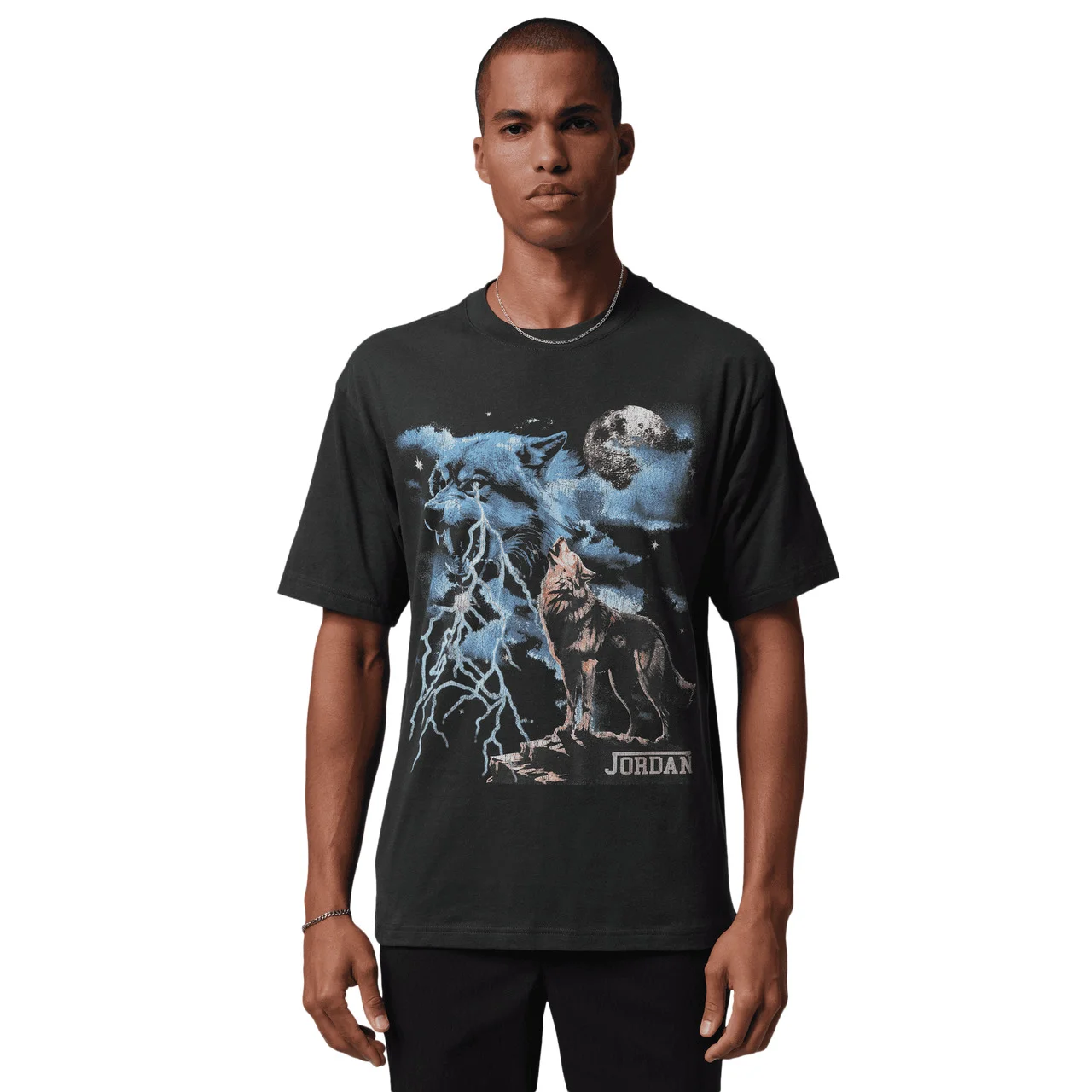 Jordan Mens Jordan NC Howl Graphic Short Sleeve Crew - 1