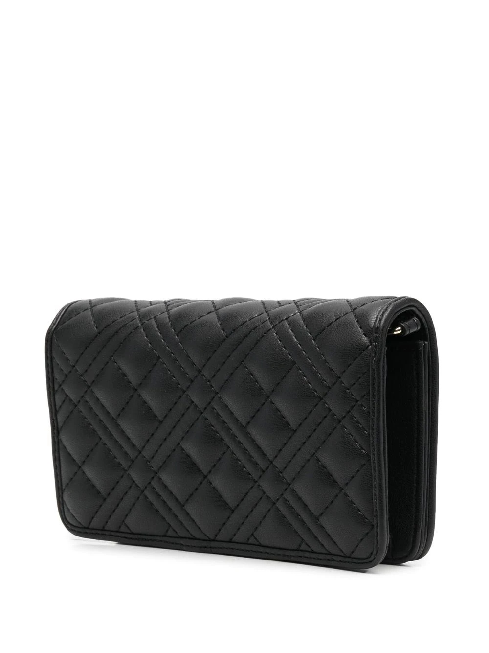 quilted logo-letter crossbody bag - 3