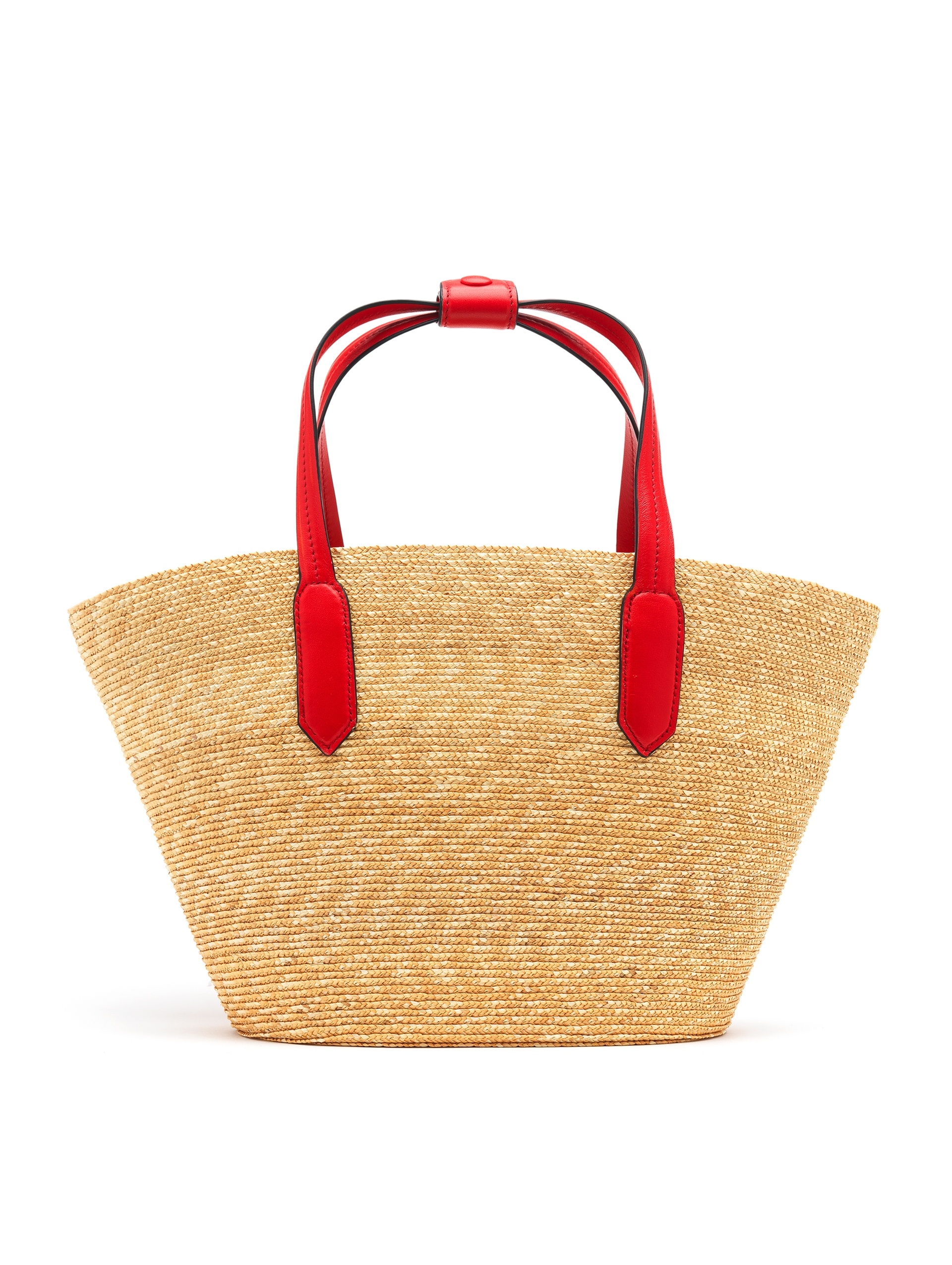 SMALL TULIP RAFFIA TOTE - 2