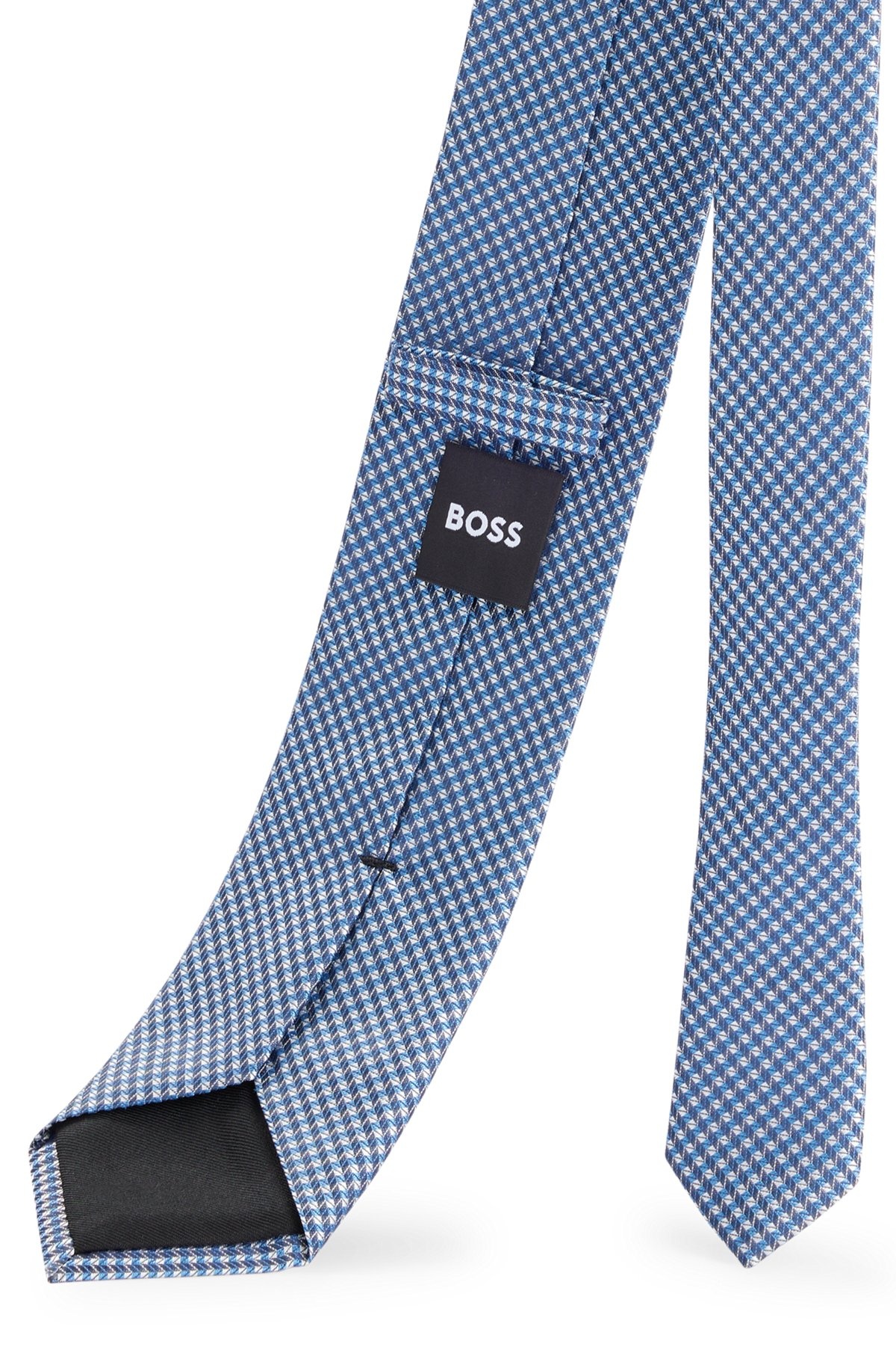 SILK-BLEND TIE WITH JACQUARD PATTERN - 5