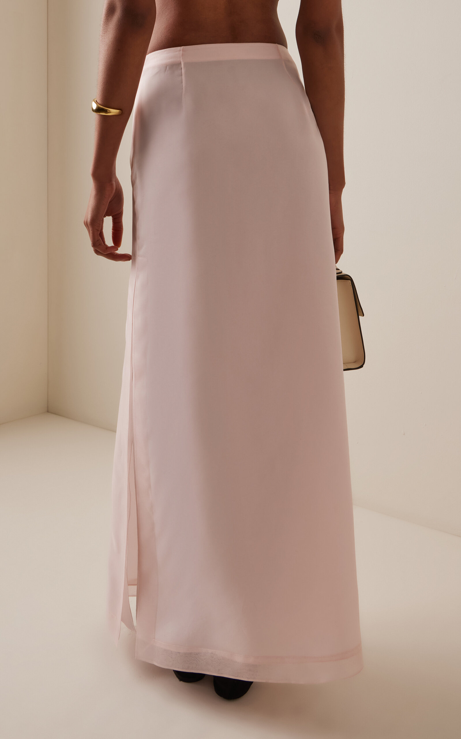Linnie Silk Maxi Skirt pink - 4