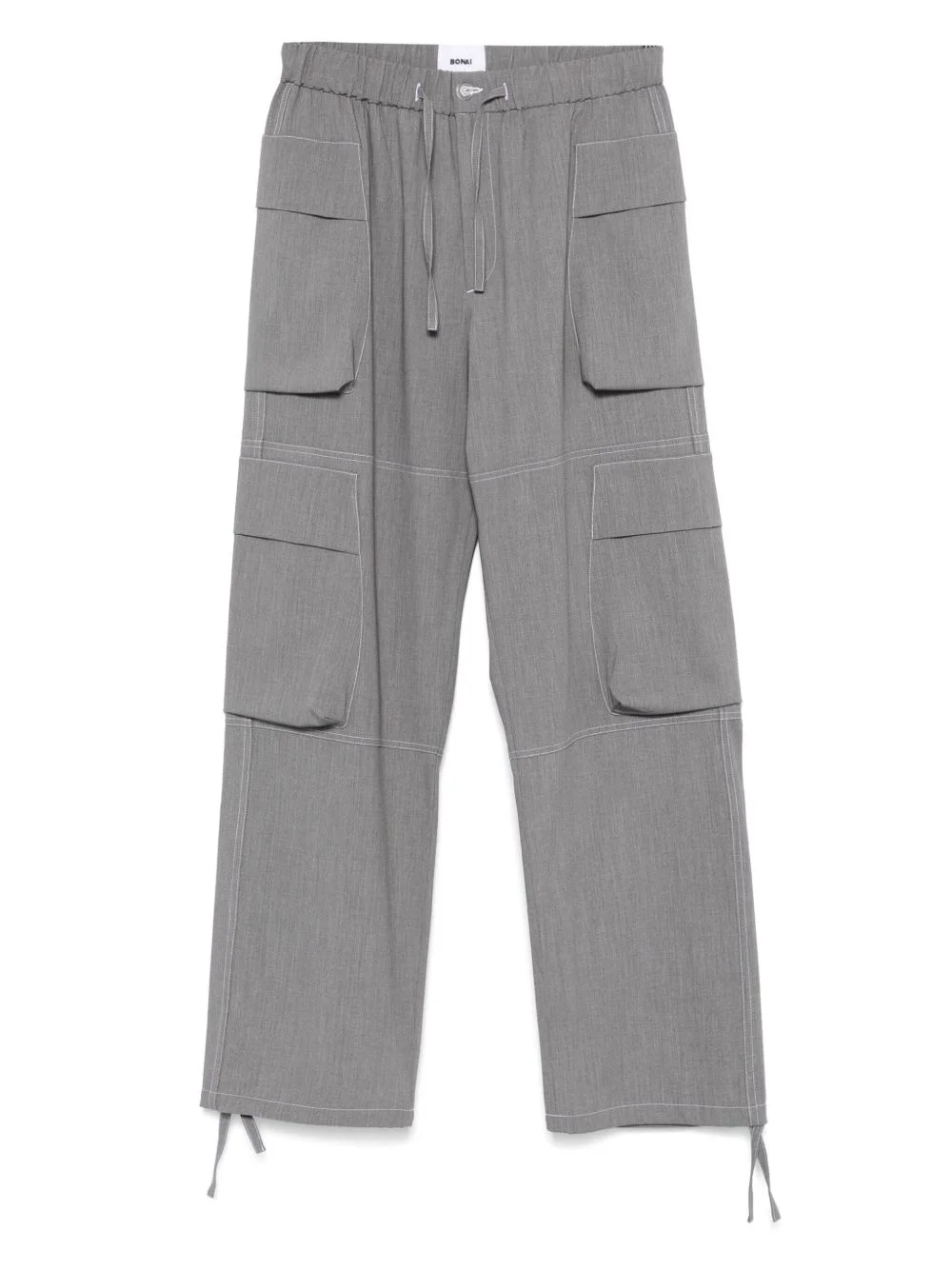 drawstring cargo pants - 1