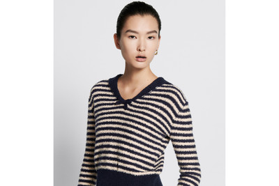 Dior Dior Marinière Sweater with Sailor Collar and Bow outlook