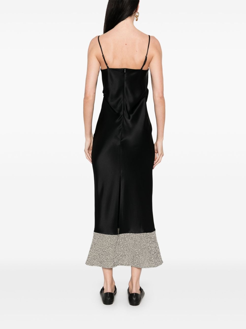 satin midi dress - 4