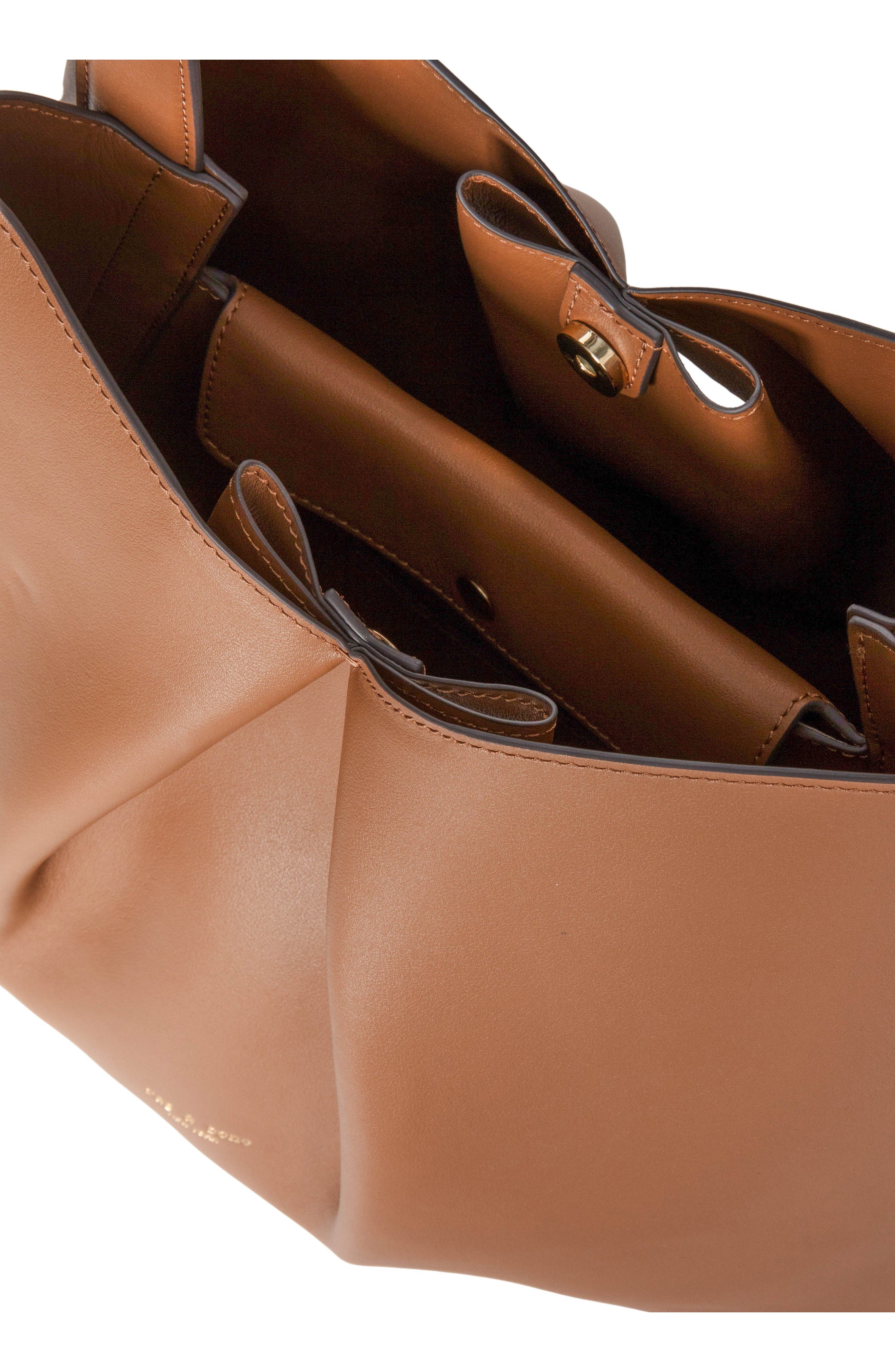 rag & bone Large Bloom Leather Crossbody Bag in Cognac at Nordstrom - 3
