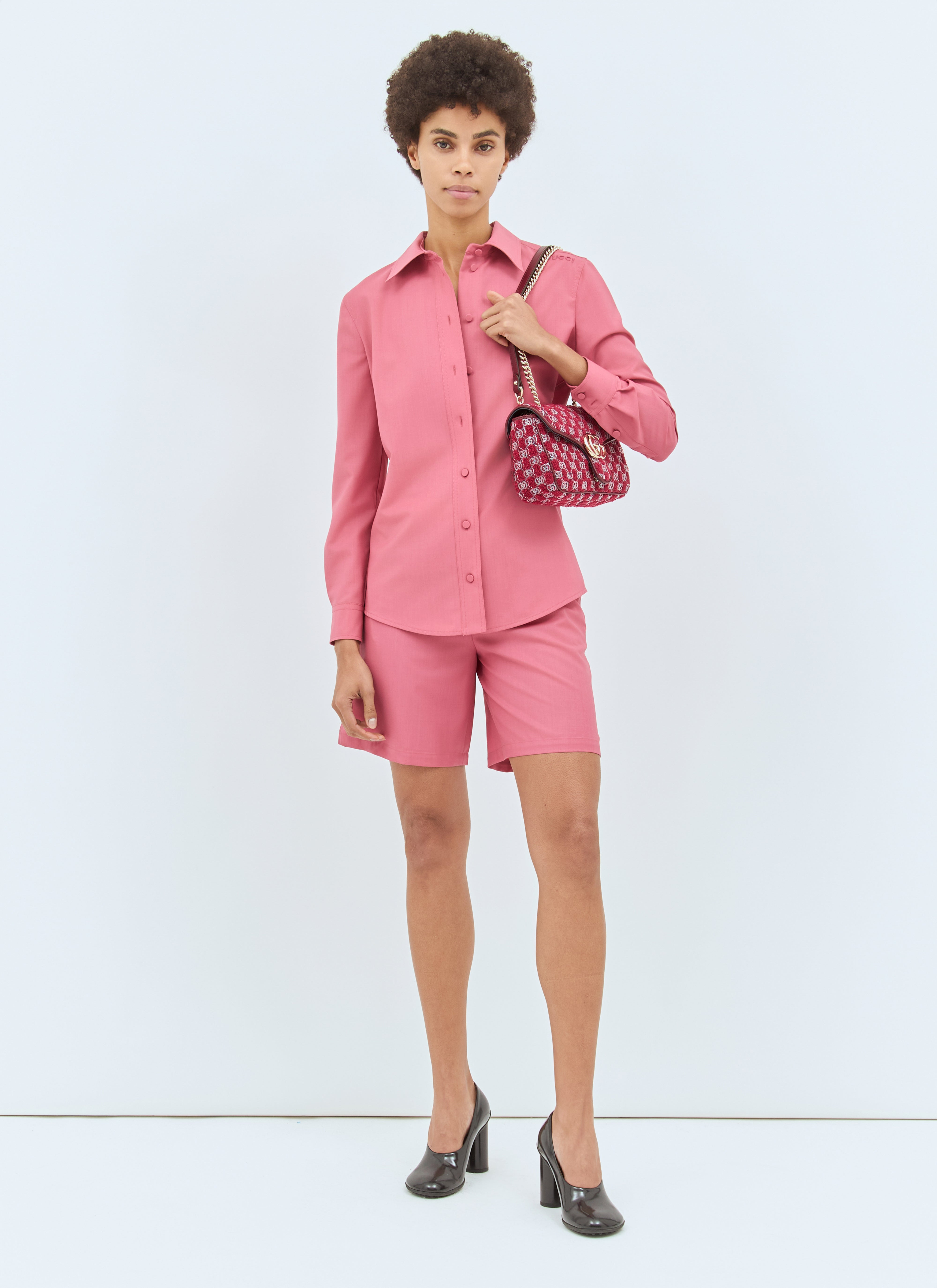Gucci Women Light Wool Boxer-Style Shorts - 2