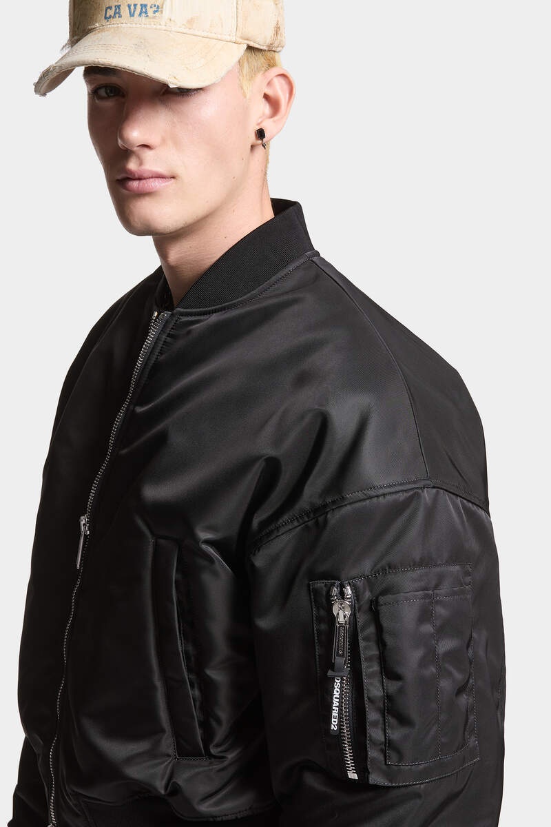 80'S NYLON BOMBER JACKET - 5