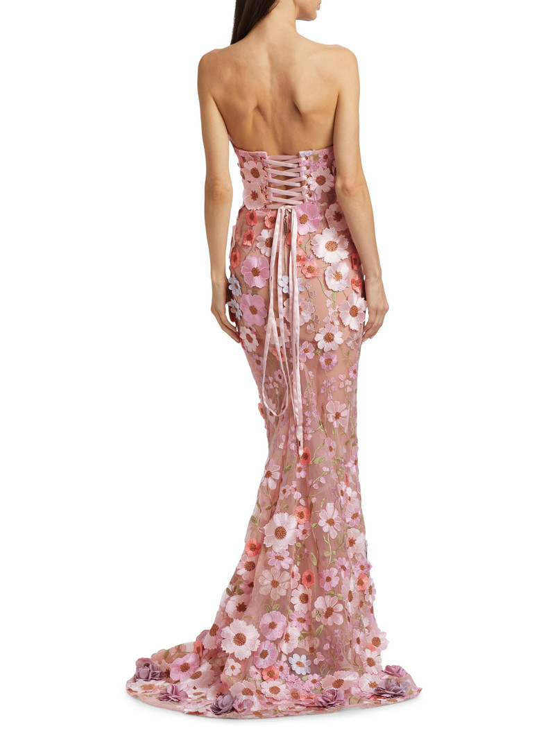 Women's Jasmine Floral Gown - Pastel Pink Multi 5