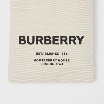 Burberry Small Horseferry Print Cotton Canvas Drawcord Pouch outlook