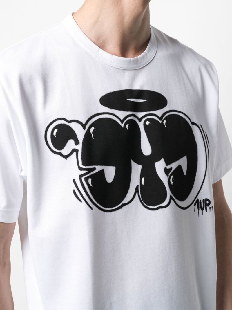 graffiti-print T-shirt - 5